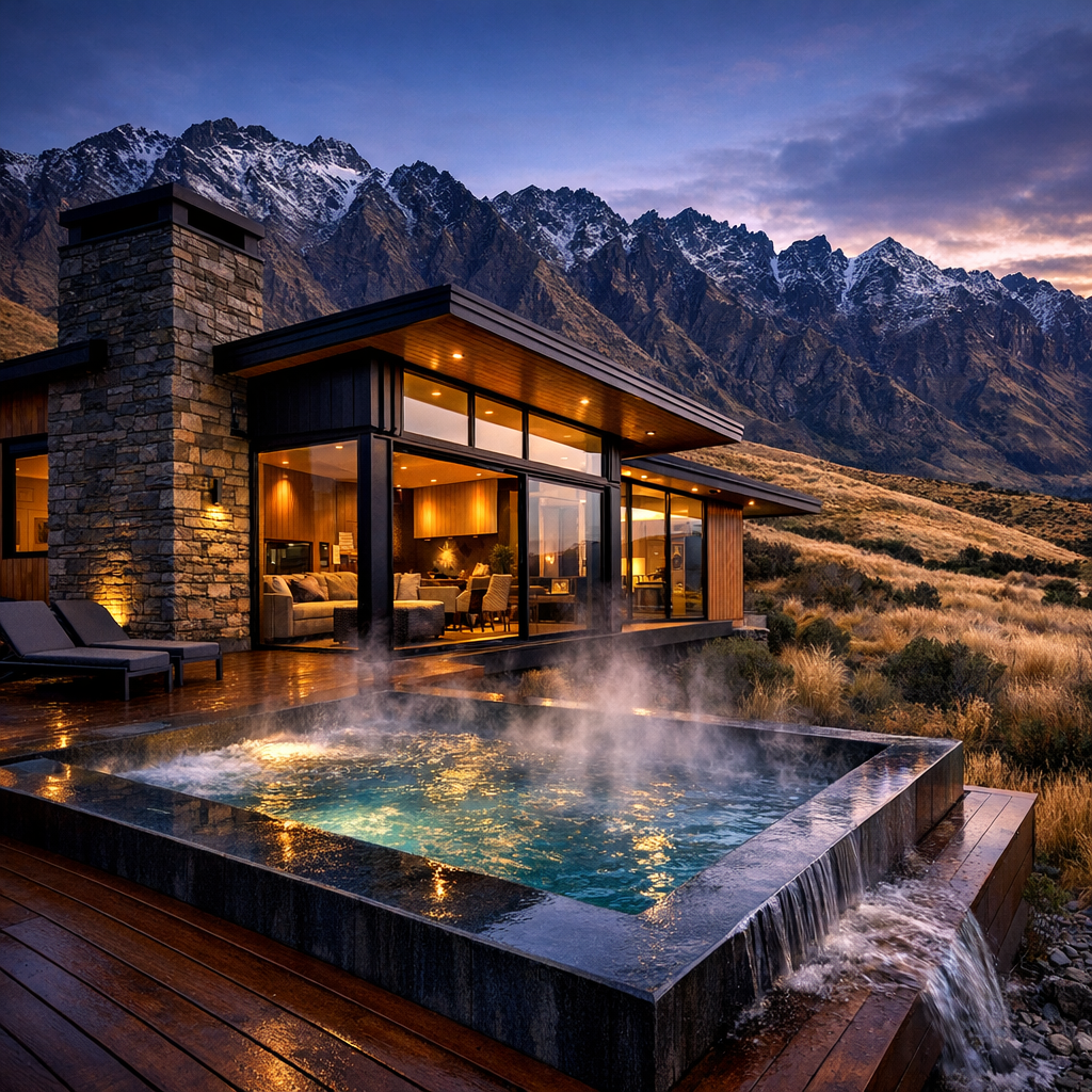 Alpine 1BR Apartment in Queenstown Central